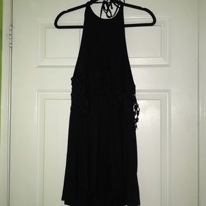 Flowy, crochet detail dress!